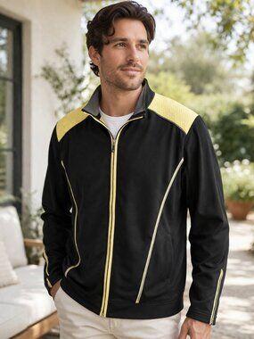 Men's Black and Yellow Jacket